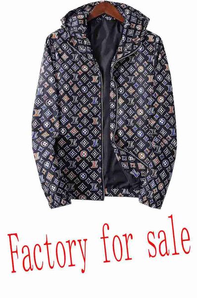 

22s fashion brand men's bermuda s20 european printing long-sleeved jacket jacket early autumn new fashion v-neck zipper luxury jacket, Black;brown