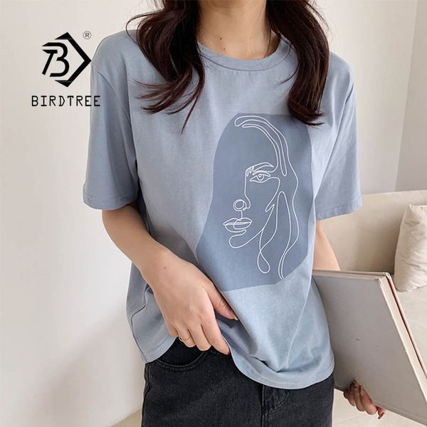 

2020 summer character t-shirts fashion girls short sleeve printing cotton t-shirts korean women clothes t07502r, White
