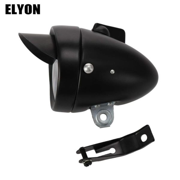 

ретро велосипед фара hat брим-бич велосипедов long range metal black 1led оборудование езда водить велосипед свет bicicleta аксессуары