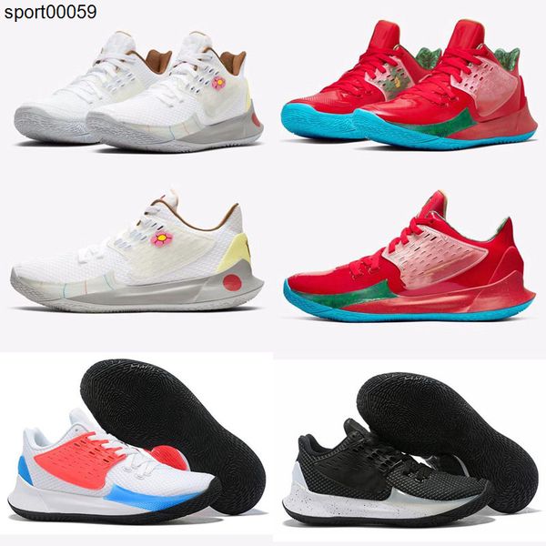 

2020 новый кирие low 2 2s черный белый синий оранжевый mens детские футбольные бутсы для top qaulity 2 дышащий мужские спортивные кроссовки, Black