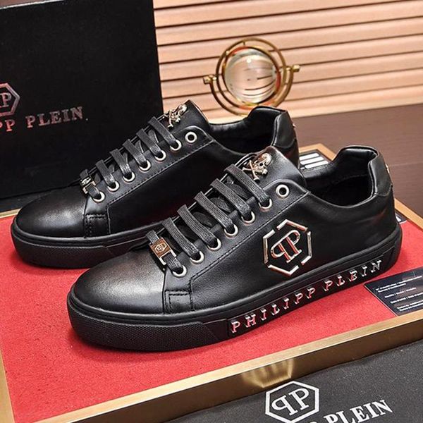 

men shoes sneakers breathable recreational men shoes outdoor footwears with original box lo -sneakers original leather fabric mens shoes, Black