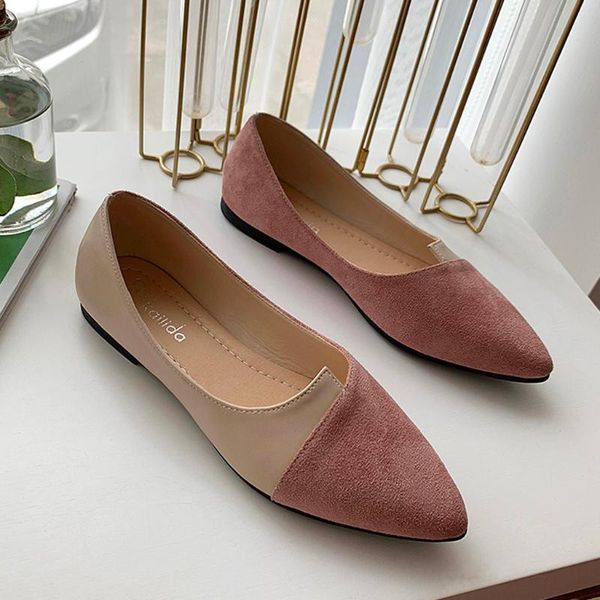

shoes woman summer new fashion women splice color flats fashion ballerina ballet flat slip on casual shoes ladies outdoor, Black