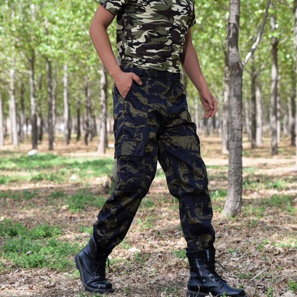 

camouflage pants men jogger track pants 2020 fashion mens casual outdoors trousers men's training camo tactical, Black