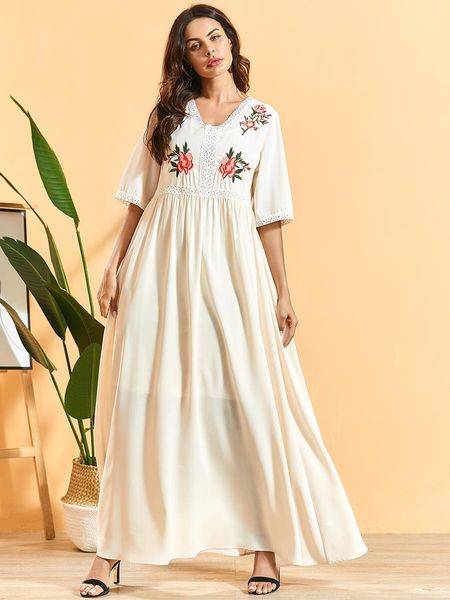 

plus size vestidos robe femme ete 2020 white lace long maxi dress summer women ropa mujer party dresses american clothing