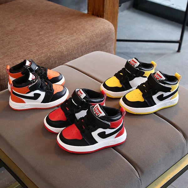 

2020 new girls' board middle white sports children's sneakers breathable boys' sports shoes students' leisure children&#, Black
