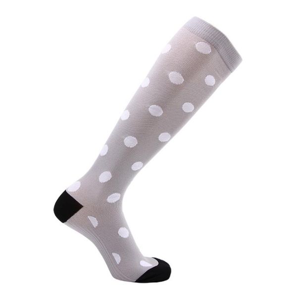 

compression breathable nylon soccer magic fitness elastic printed outdoor socks, Black;white