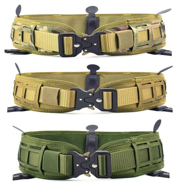 

waist support belt multi-purpose molle padded outdoor sports equipment tactical battle, Black;gray
