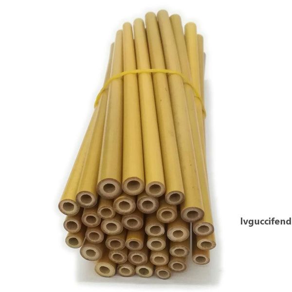 

reusable yellow color bamboo straws eco friendly bamboo drinking straw handcrafted natural drinking straws 15cm/19cm/20cm/23cm