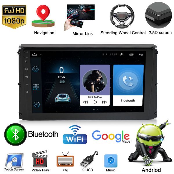 Car Video Multimedia Player Autoradio 2din Stereo Touch Screen FM MP5 Radio automatica con fotocamera per TOYOTA RAV4-2019