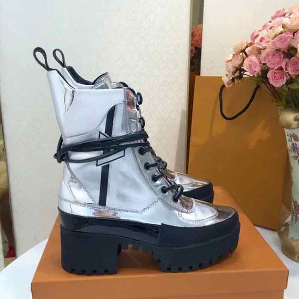 

selling high heeled martin boots winter coarse heel woman shoes fashion desert boots high leather style boots size us11 35-42