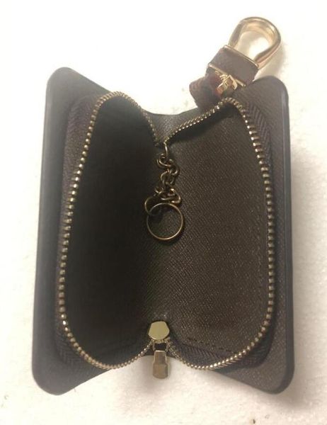 

key pu leather cowhide car men women holder zipper kirigami pouch keychain wallet case pouch purse keys bag portable for illustre nigo, Red;blue