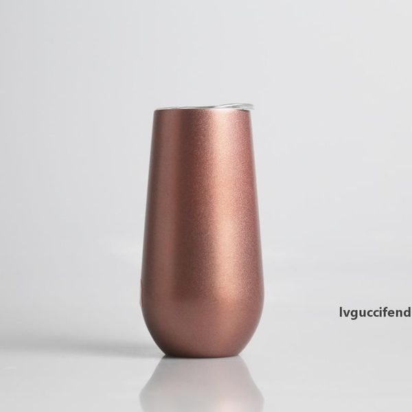 

6oz stainless stemless wine glass unbreak tumblers with lid stainless steel egg cups mini kids vacuum insulated water cup wine coffee mug