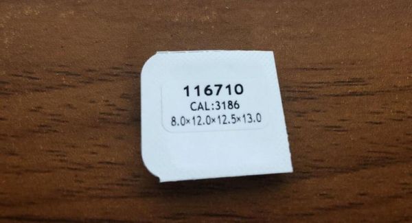 

aftermarket watch hands red/green/blue/silver gmt cal: 3186 - luminous