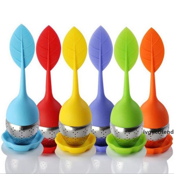 

silicone tea strainers infuser fruits creative tea strainers with stainless steel tea filter food grade silicone tea-leaves bag