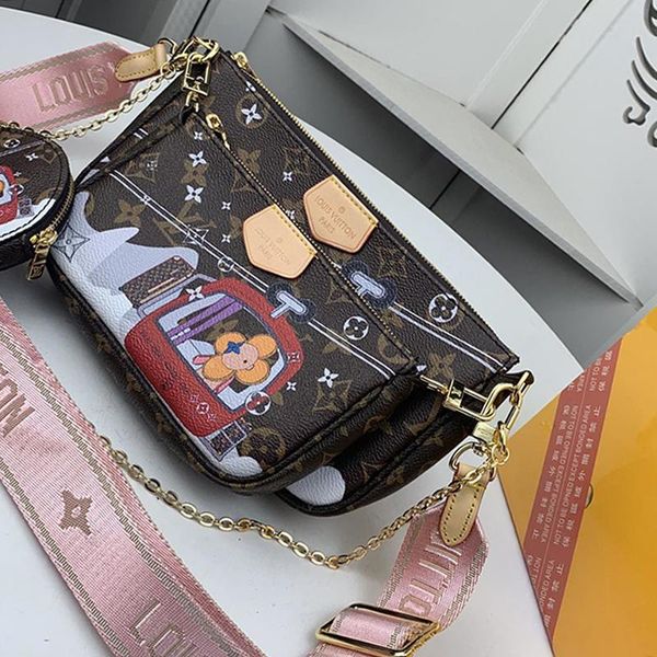 

womens bag with origin box wallet purses crossbody bag vintage classic money coin pocket leather womens chain shoulder bags