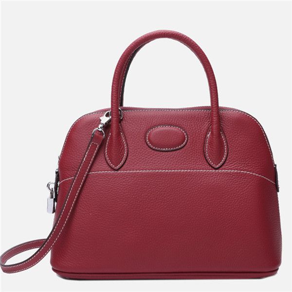 

factory sell bags leather lychee pattern shell bag women's brief handbag fashion ladies single shoulder bags solid color
