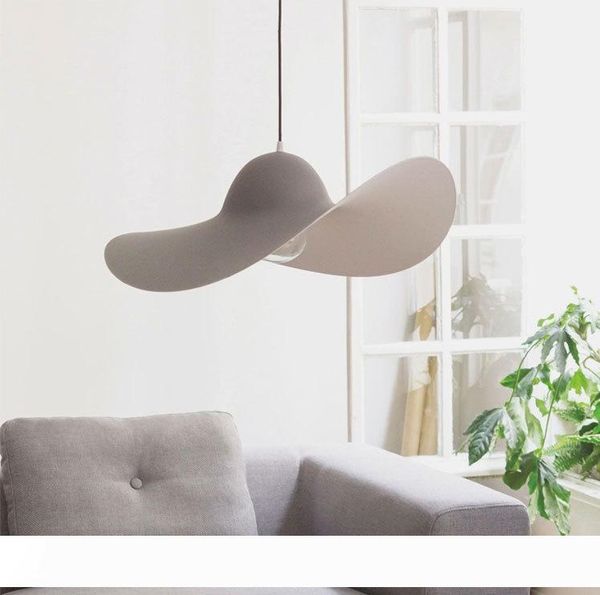 

modern nordic chandelier simple style clothing store cabinet window bedroom chandelier big straw hat fashion restaurant pendant lights