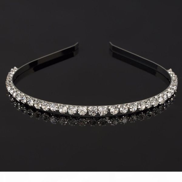 

s yfjewe fashion elegant crystal alloy wedding hair accessories rhinestone hairbands hair jewelry women bride party h044, Silver