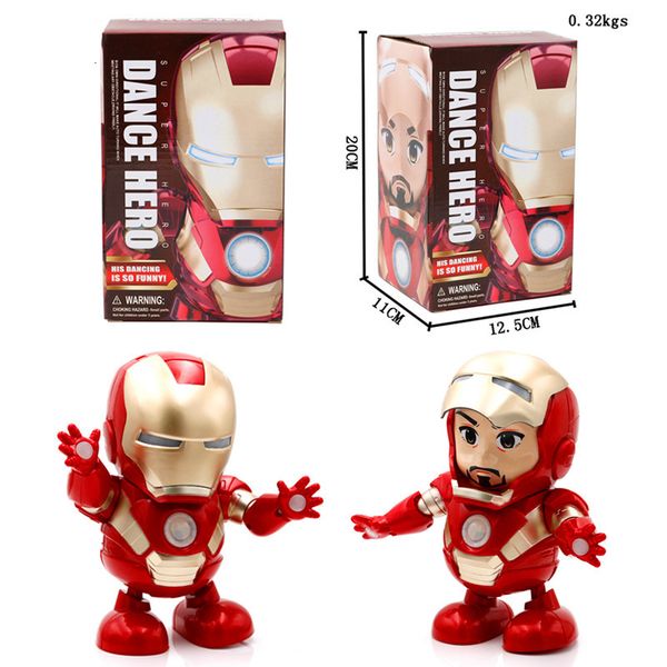 

new marvel avengers endgame dancing iron man superhero robot and music mech model toys collection action figure does