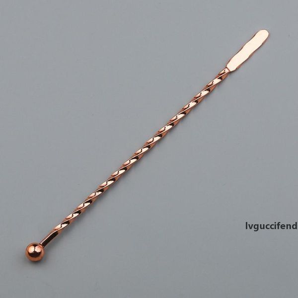 

threaded swizzle stick bar tool coffee cocktail stirring rod stainless steel