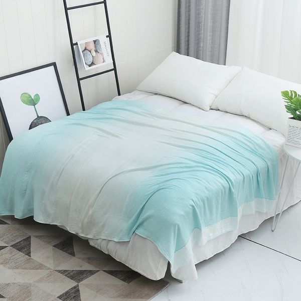 

double layer bamboo fiber gradient cool quilt for baby and children lunch towel towel break quilt blanket