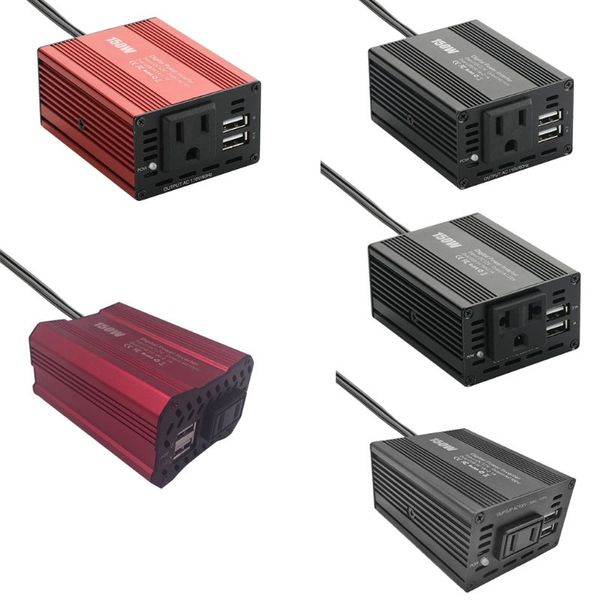 

150w car power inverter dual usb 3.1a 12v to 110v cars charger adapter xxff