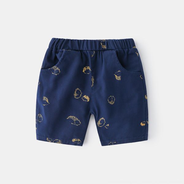 

d7cds boys' printed outside shorts summer dress western style pants pure children's panty shorts panty cotton baby boy's five, Blue