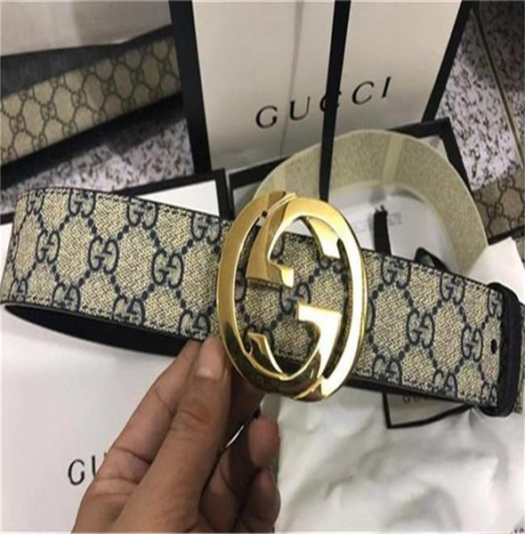 

genuine leather belt automatic buckle designer belts men women new, Blue;gray