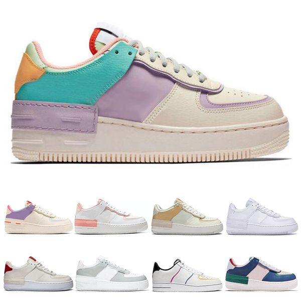 

2020 men women running shoes triple black white pale ivory volt pistachio frost phantom skateboard sports sneakers size 36-45