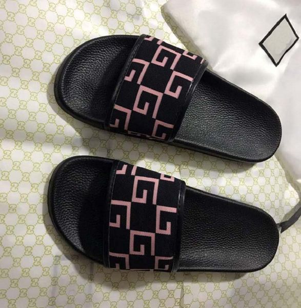 

fashion man women's sandals designer shoes bohemian diamond slippers woman flats flip flops shoes summer beach sandals 013 gu9, Black