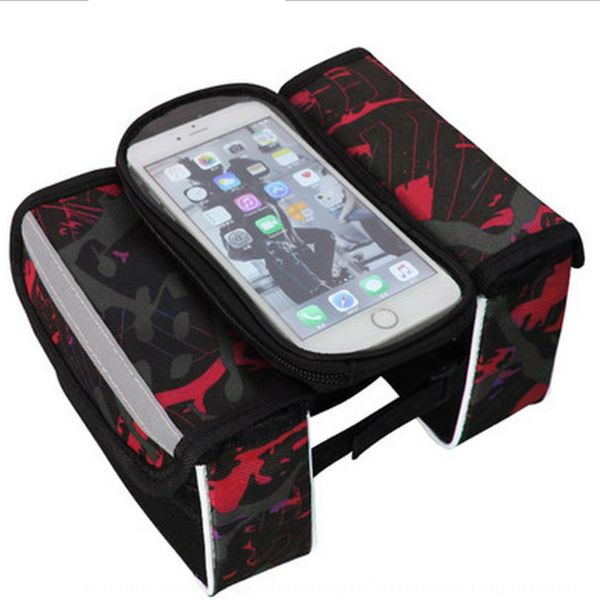 

outdoor touch screen mobile phone waterproof mobile phone bicycle mountain bike front beam bag bicycle saddle bag