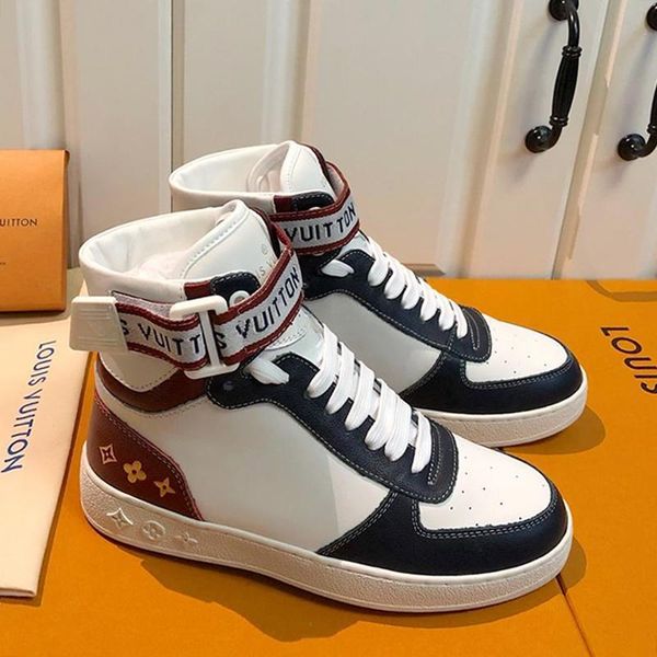 

fashion luxury men shoes casual sneakers breathable design recreational men shoes outdoor footwears with origin box bottes hommes fast ship, Black