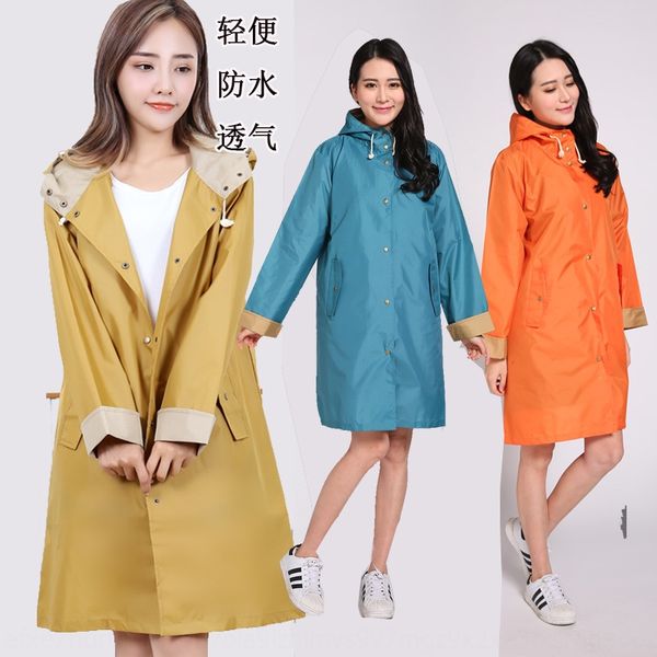 

rain coat women's cloak windbreaker windbreaker fashion hiking trench coat korean waterproof long poncho japan, Black