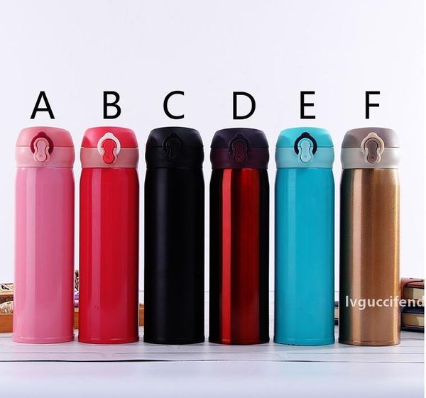 

16oz sports water bottle sports insulated kettle coffee travel mug stainless steel water bottle thermos keep warm cold