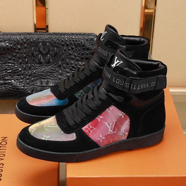 

new 2020 men casual shoes mid -sneakers platform sneakers mens sneakers breathable sports zapatos de hombre with original bo