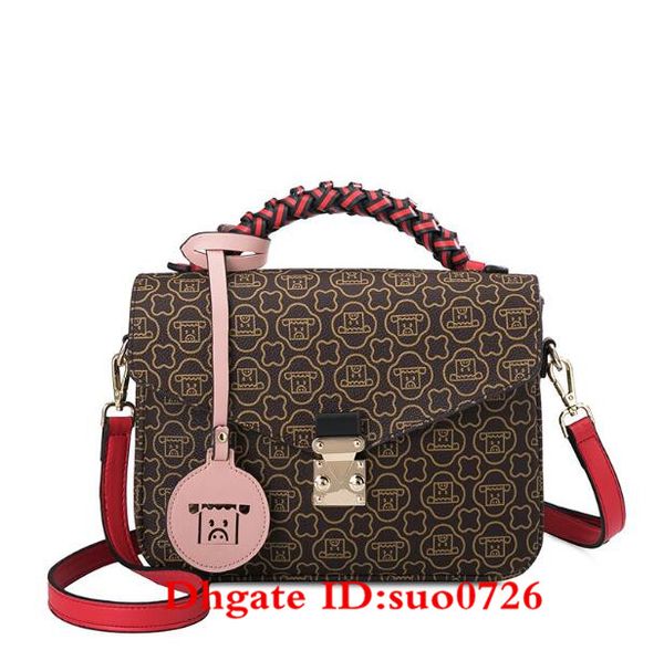 

2020 genuine black embossed leather women's handbag shoulder bags crossbody bags messenger bag