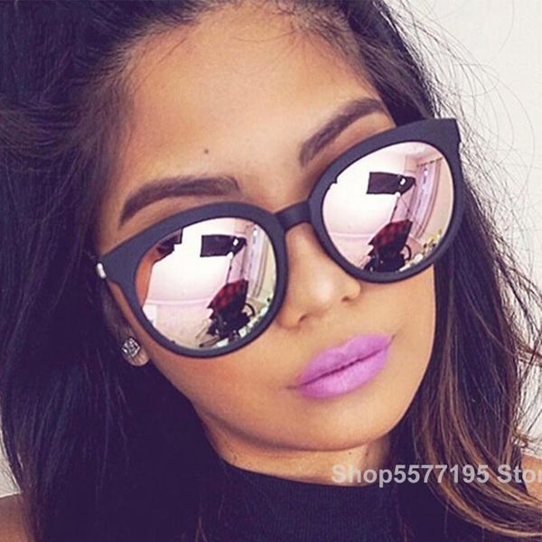 

2020 vintage luxury women sunglasses candy color lens eyeglasses classic retro outdoor feminino uv400, White;black