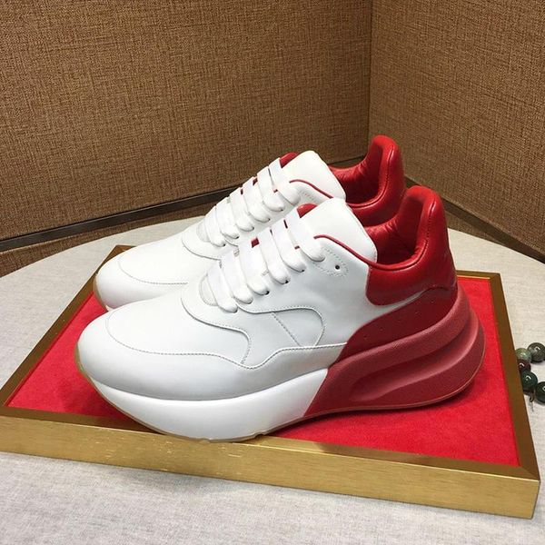 

oversized runner men 's shoes fast delivery with origin box outdoor walking breathable sports lace -up mens shoes manner, Black