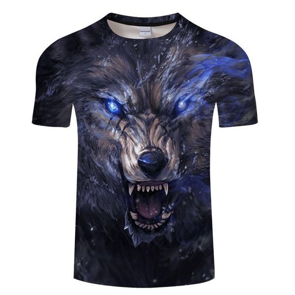

2020 nerw wolf 3 d t shirt хип-хоп животные tee камиз masculina смешная лето футболка мужчины женщина топы мужской пуловер, White;black