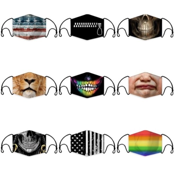 

with protective s mask cartoon facial mask anti fog non-woven 3 layers breathable earloop masks in stock#996