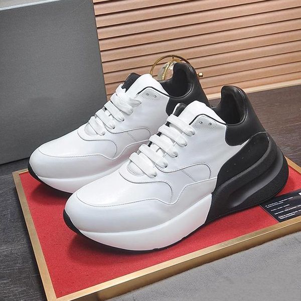 

new arrival oversized runner mens shoes drop ship zapatillas hombre luxury outdoor walking breathable lace -up men shoes comfortable sneaker, Black