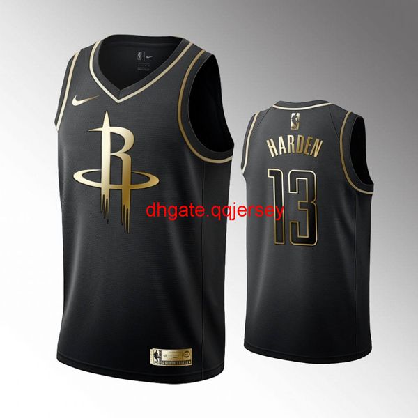 

#13 james harden black golden jersey, Gray