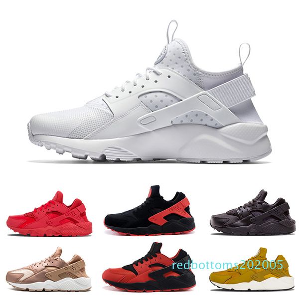 

huarache 1,0 4,0 кроссовки мужчины женщины лучшие качества нашивки balck белый спортивной обуви дизайнер кроссовки кроссовки 36-45 t19, Black