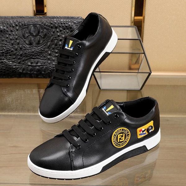 

comfortable mens shoes vintage sneakers fashion designer sports footwears low lace -up casual men shoes herren sportschuhe, Black