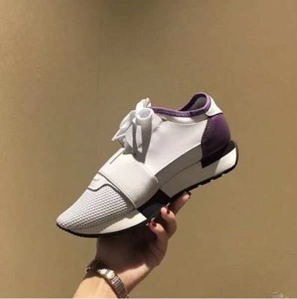 

chaussures fashion luxury womens designer shoes race paris trainers white black dress de luxe sneakers men women casual shoe eur36-45 cs05