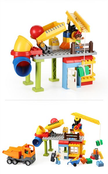 

construction site building model assembly toy for child block gift 02