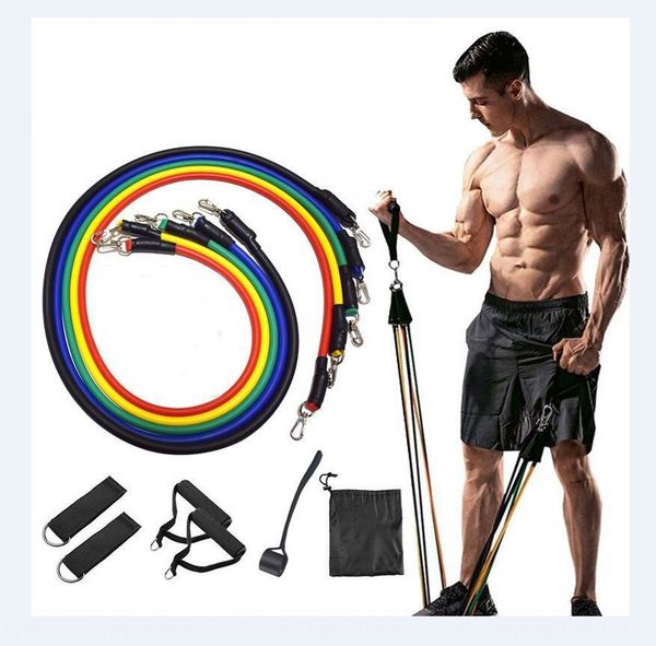 

1 set of multifunctional device tpe tension rope one-word tension belt muscle training fitness equipment fitness equipment kit