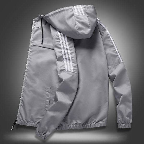 

men's 2020 spring and autumn new korean slim fit windbreaker jacket jacket men's thin youth hooded trench coat fashionable all-mat, Black;brown