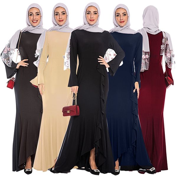 

abaya turkish muslim dress islamic clothing abayas for women hijab dresses islam jilbab caftan dubai kaftan elbise robe femme