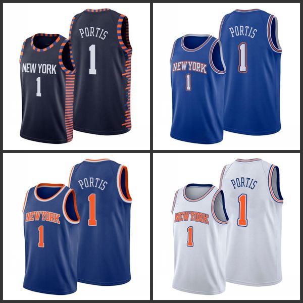 

new york knicks bobby portis men city basketball jersey, Black